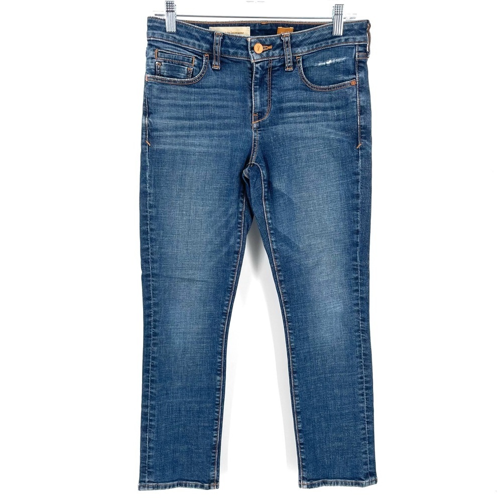 Anthropologie Pilcro & The Letterpress Stet Medium Wash Ankle Crop Mid Rise Jean - Picture 3 of 7
